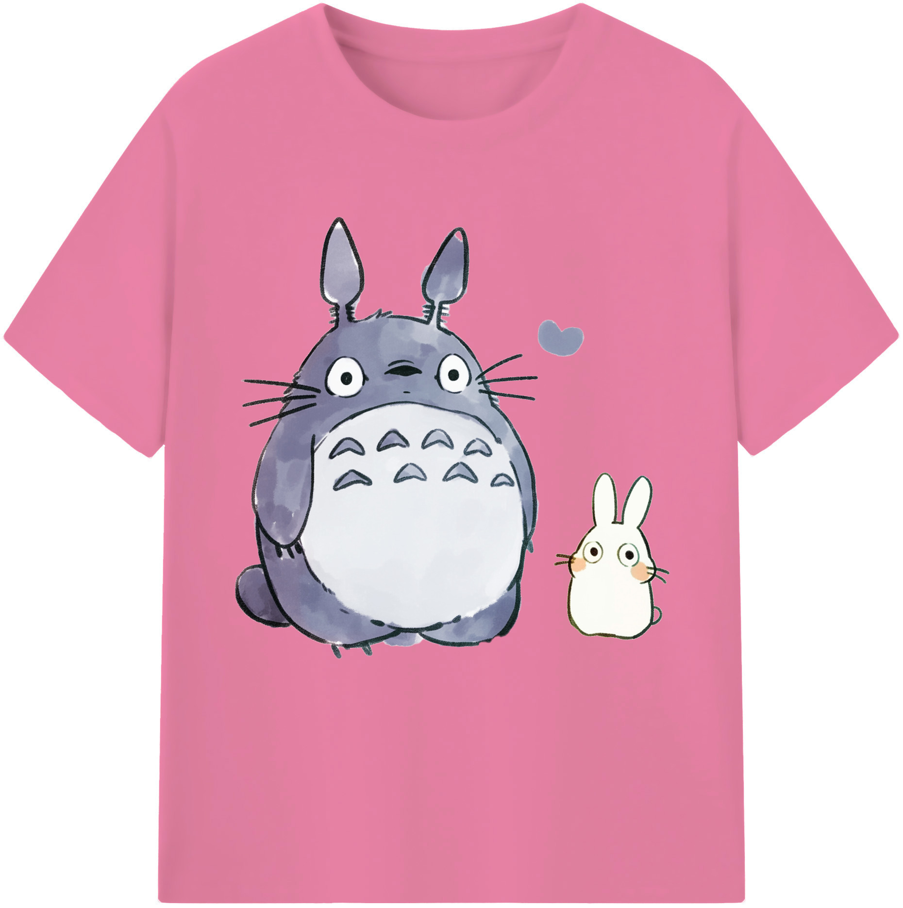 （画像用） となりのトトロ 草壁メイ 草壁サツキ My Neighbor Totoro Satsuki Kusakabe Mei Kusakabe 綿100％半袖Tシャツ（フロントプリント）